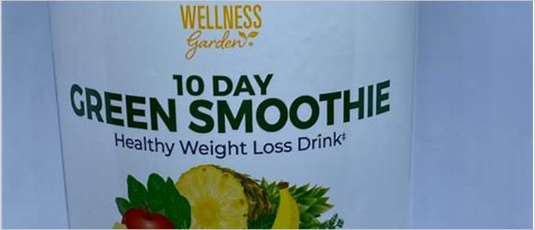 Wellness garden green smoothie